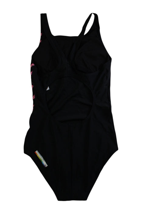 A Black Swimsuits from Arena in size 14Y for girl. (Back View)