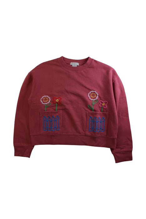 A Red Crewneck Sweatshirts from Stella McCartney in size 12Y for girl. (Front View)