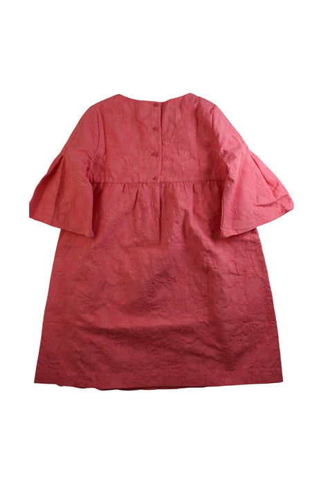 A Pink Long Sleeve Dresses from Nanos in size 12Y for girl. (Back View)