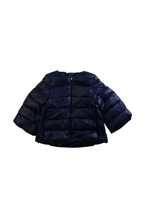 A Navy Puffer/Quilted Coats & Outerwear from Nicholas & Bears in size 6T for girl. (Front View)