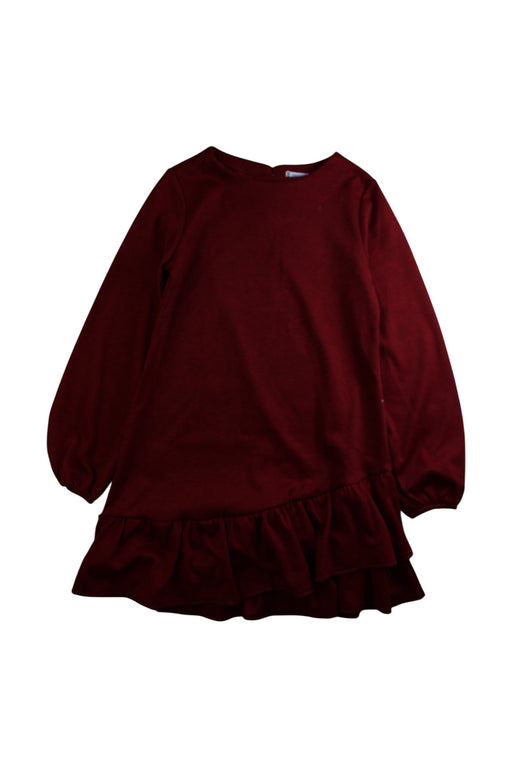 A Burgundy Long Sleeve Dresses from Mayoral in size 12Y for girl. (Front View)