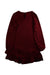 A Burgundy Long Sleeve Dresses from Mayoral in size 12Y for girl. (Back View)