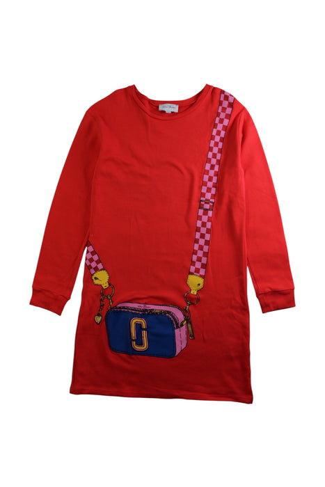 A Red Long Sleeve Dresses from The Marc Jacobs in size 10Y for girl. (Front View)