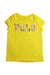 A Yellow Short Sleeve T Shirts from Polo Ralph Lauren in size 4T for girl. (Front View)