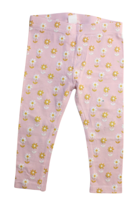 A Pink Leggings from Seed in size 2T for girl. (Front View)