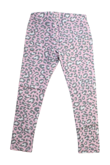 A Pink Leggings from Seed in size 3T for girl. (Back View)