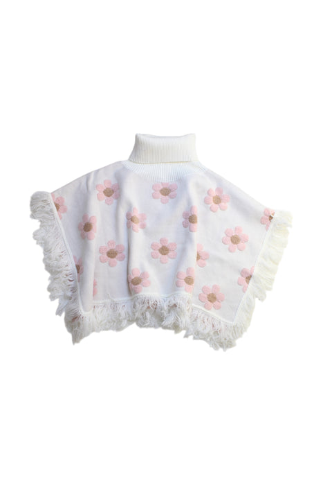 A White Capes & Ponchos from Seed in size 2T for girl. (Front View)