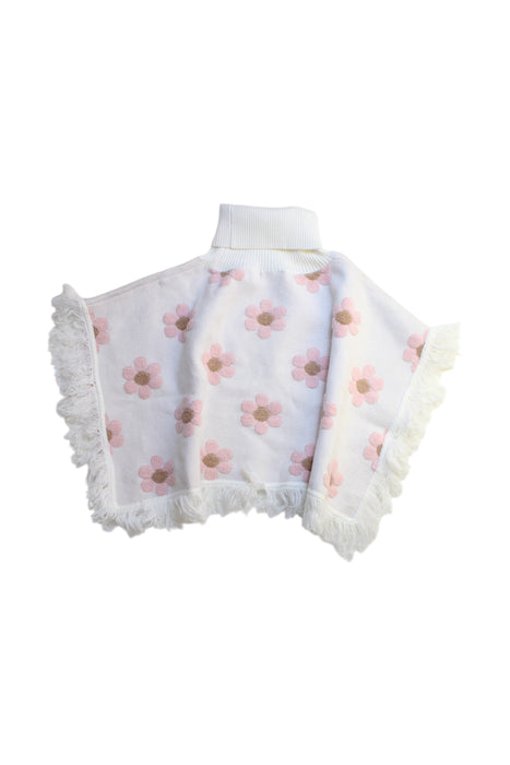 A White Capes & Ponchos from Seed in size 2T for girl. (Back View)