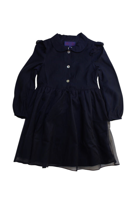 A Navy Long Sleeve Dresses from Nicholas & Bears in size 3T for girl. (Front View)