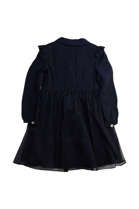 A Navy Long Sleeve Dresses from Nicholas & Bears in size 3T for girl. (Back View)