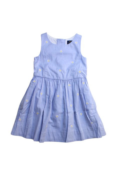 A Blue Sleeveless Dresses from Polo Ralph Lauren in size 3T for girl. (Front View)
