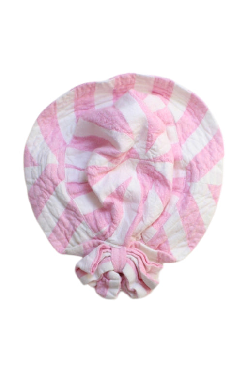 A Pink Sun Hats from Seed in size 6-12M for girl. (Front View)