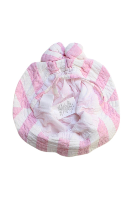 A Pink Sun Hats from Seed in size 6-12M for girl. (Back View)