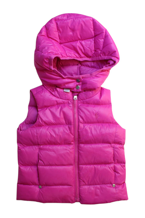 A Pink Outerwear Vests from Ralph Lauren in size 18-24M for girl. (Front View)