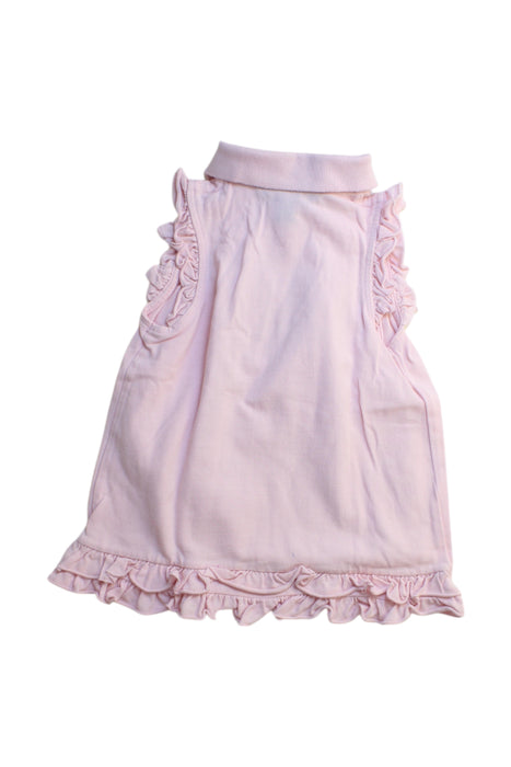 A Pink Sleeveless Tops from Polo Ralph Lauren in size 5T for girl. (Back View)