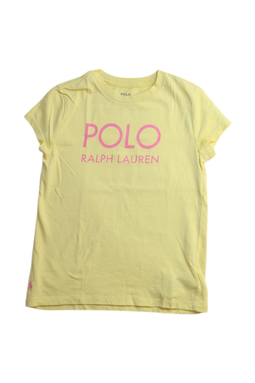 A Yellow Short Sleeve T Shirts from Polo Ralph Lauren in size 5T for girl. (Front View)
