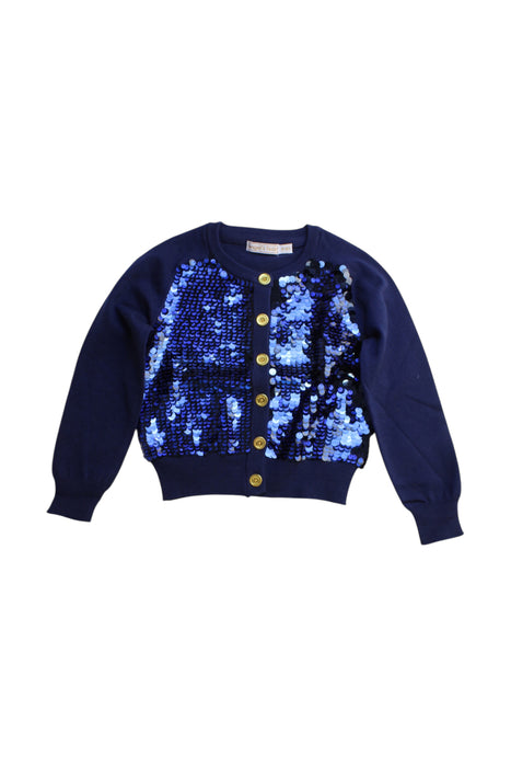 A Navy Cardigans from Angel's Face in size 5T for girl. (Front View)