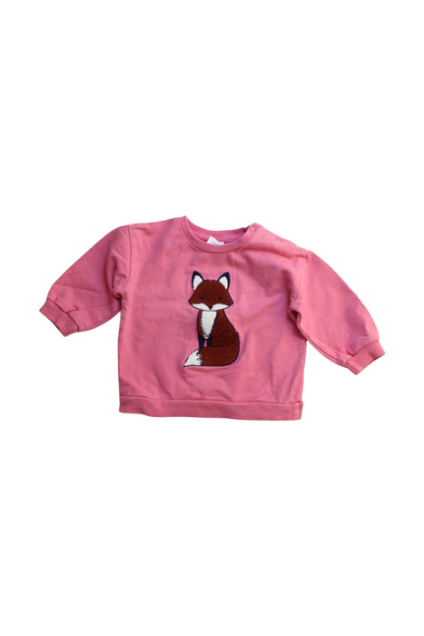 A Pink Crewneck Sweatshirts from Seed in size 6-12M for girl. (Front View)