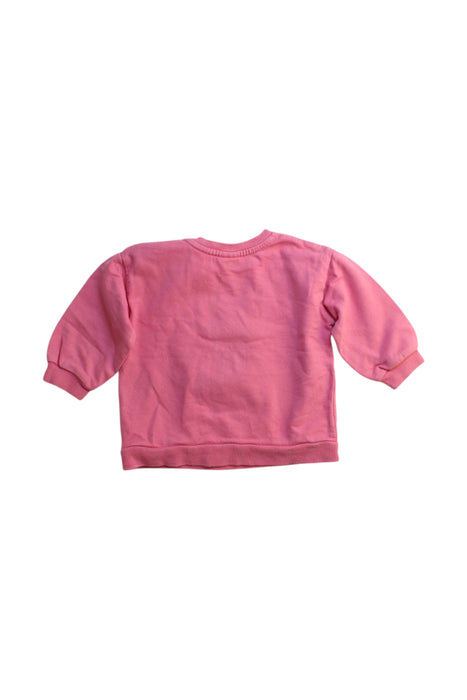 A Pink Crewneck Sweatshirts from Seed in size 6-12M for girl. (Back View)