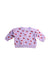 A Purple Crewneck Sweatshirts from Seed in size 6-12M for girl. (Front View)