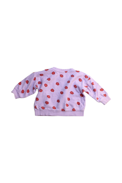 A Purple Crewneck Sweatshirts from Seed in size 6-12M for girl. (Back View)
