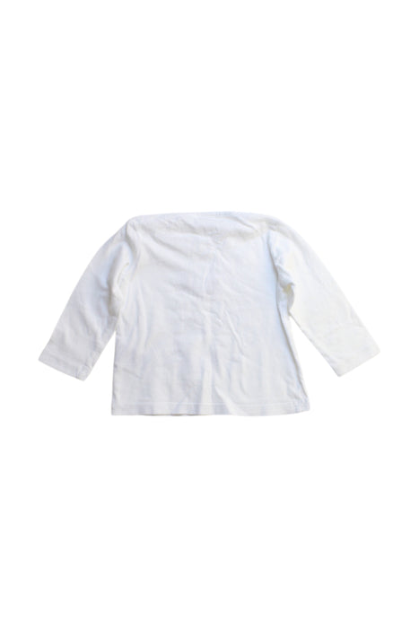A White Long Sleeve Tops from Seed in size 3-6M for girl. (Back View)