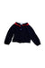 A Navy Cardigans from Jacadi in size 12-18M for girl. (Front View)