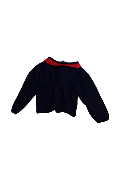 A Navy Cardigans from Jacadi in size 12-18M for girl. (Back View)
