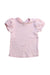 A Pink Short Sleeve Tops from Seed in size 3-6M for girl. (Front View)