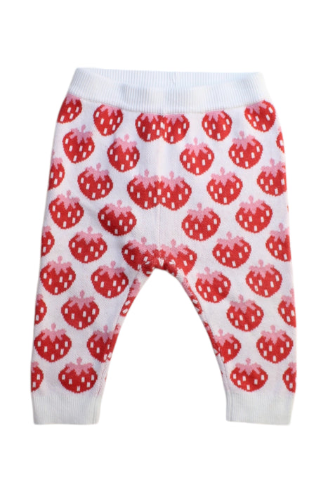 A Red Leggings from Seed in size 6-12M for girl. (Front View)