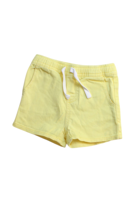 A Yellow Shorts from Seed in size 6-12M for girl. (Front View)
