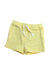 A Yellow Shorts from Seed in size 6-12M for girl. (Front View)