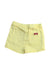 A Yellow Shorts from Seed in size 6-12M for girl. (Back View)