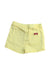A Yellow Shorts from Seed in size 6-12M for girl. (Back View)