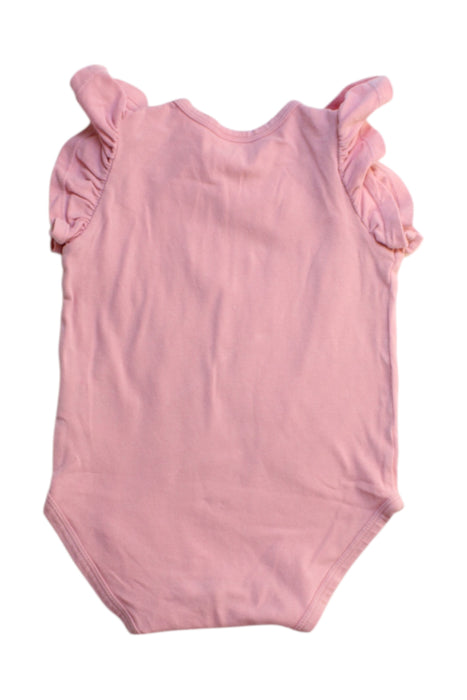 A Pink Short Sleeve Bodysuits from Seed in size 3-6M for girl. (Back View)