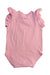 A Pink Short Sleeve Bodysuits from Seed in size 3-6M for girl. (Back View)