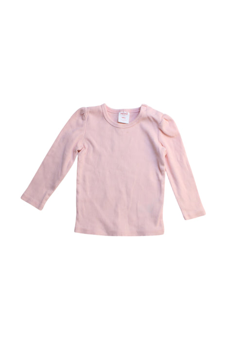 A Pink Long Sleeve Tops from Seed in size 6-12M for girl. (Front View)
