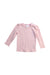 A Pink Long Sleeve Tops from Seed in size 6-12M for girl. (Front View)