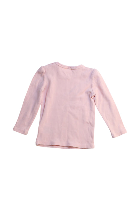 A Pink Long Sleeve Tops from Seed in size 6-12M for girl. (Back View)