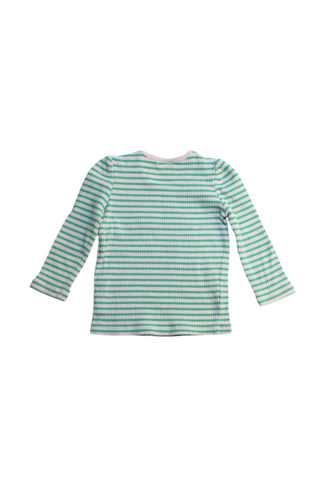 A Green Long Sleeve Tops from Seed in size 6-12M for girl. (Back View)