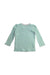 A Green Long Sleeve Tops from Seed in size 6-12M for girl. (Back View)