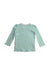 A Green Long Sleeve Tops from Seed in size 6-12M for girl. (Back View)