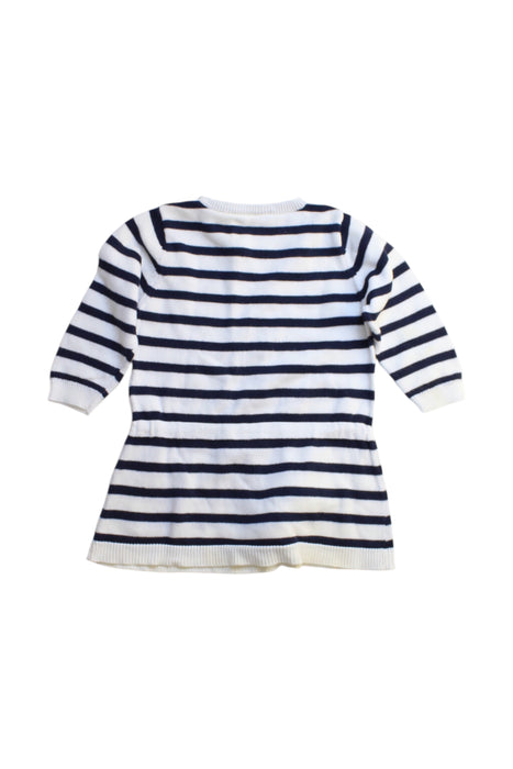 A Navy Sweater Dresses from Seed in size 3-6M for girl. (Back View)