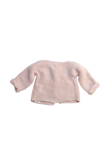 A Beige Cardigans from Petit Bateau in size 3-6M for girl. (Back View)