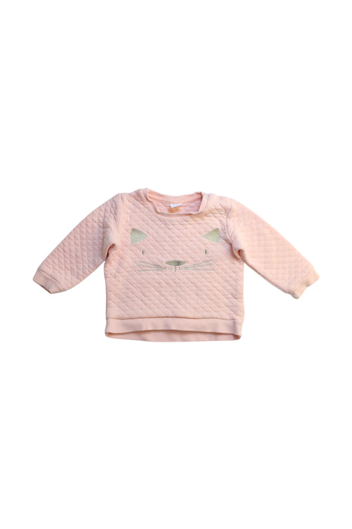 A Pink Crewneck Sweatshirts from Seed in size 12-18M for girl. (Front View)