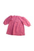 A Pink Long Sleeve Dresses from Seed in size 3-6M for girl. (Back View)