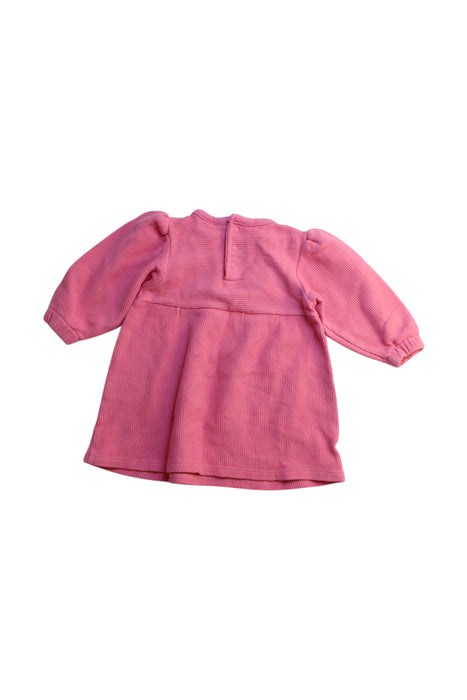 A Pink Long Sleeve Dresses from Seed in size 3-6M for girl. (Back View)