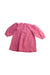 A Pink Long Sleeve Dresses from Seed in size 3-6M for girl. (Back View)