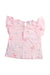 A Pink Short Sleeve Tops from Country Road in size 3-6M for girl. (Front View)