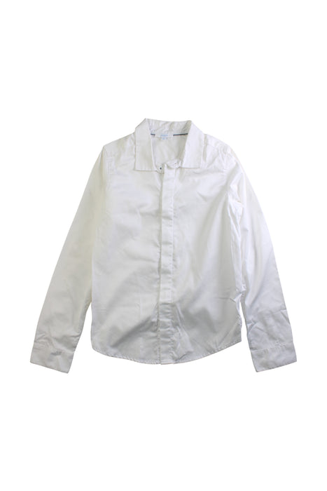 A White Long Sleeve Shirts from Jacadi in size 10Y for boy. (Front View)